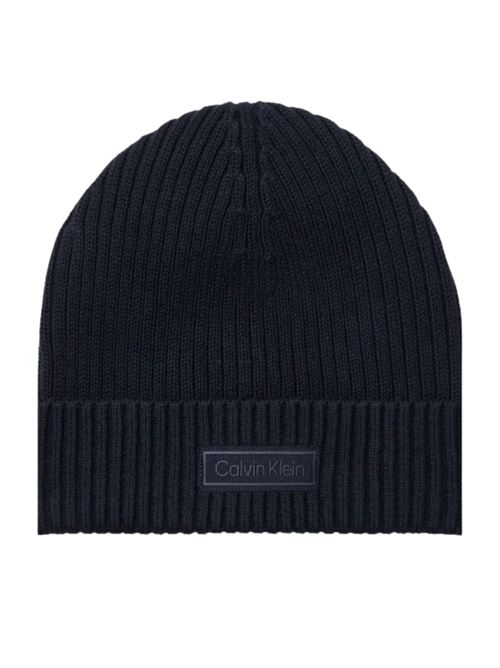 Cappellino in misto cashmere blu Calvin Klein | LV04D8053GCEF